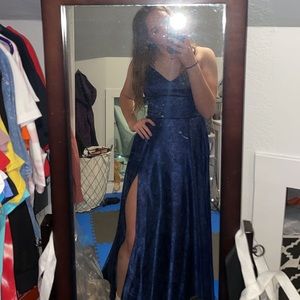 Navy Blue Prom Dress